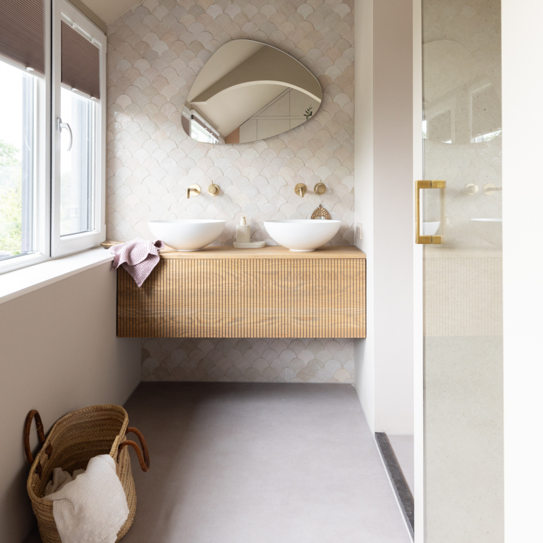 gietvloer in badkamer